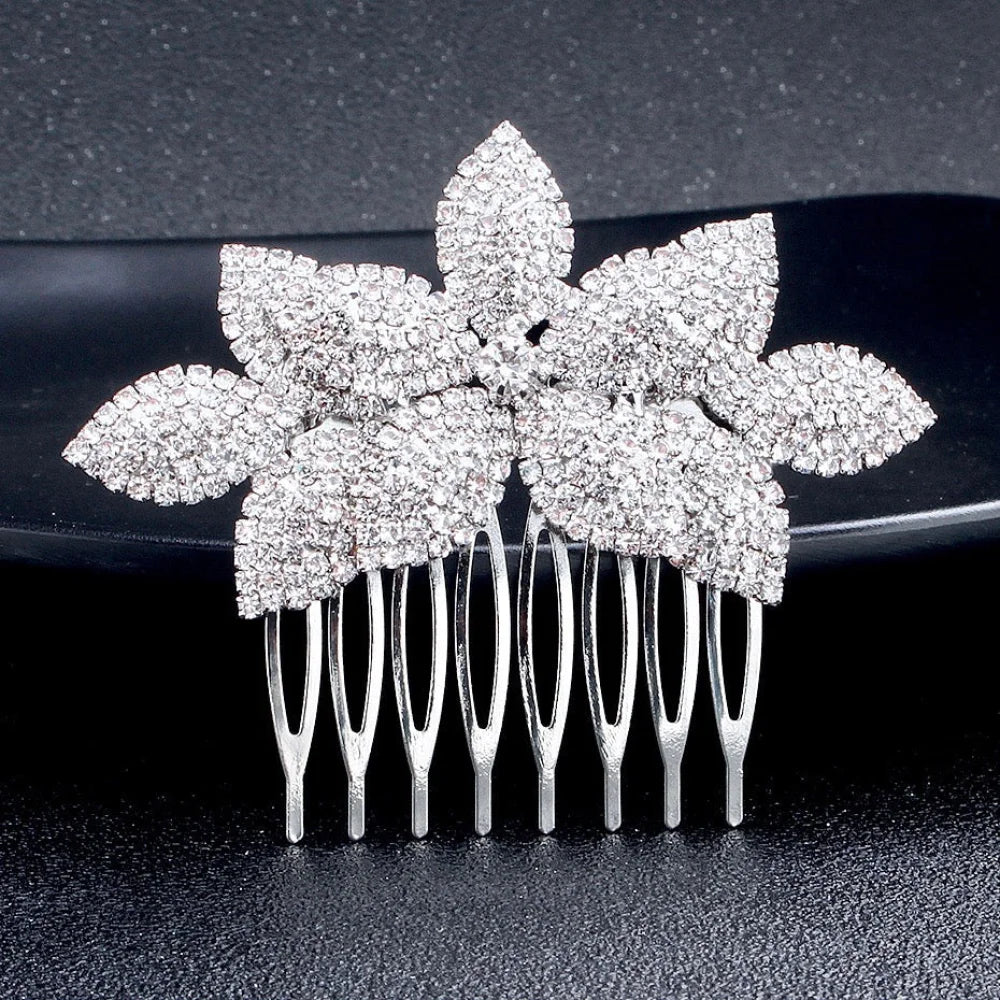 Wedding Hair Accessories - Crystal Bridal Hair Comb - Available in Yellow Gold