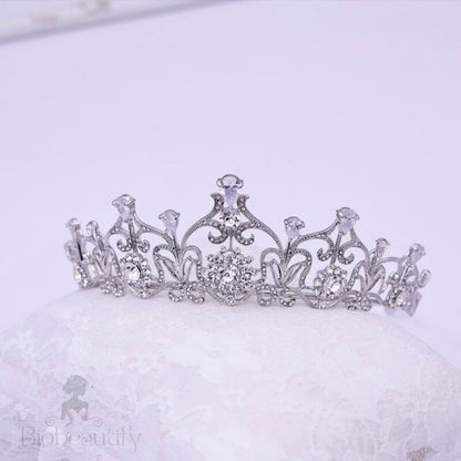 Alena Silver Zirconia Bridal Tiara