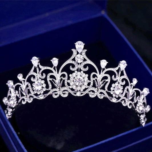 Alena Silver Zirconia Bridal Tiara