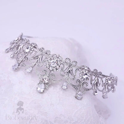 Alena Silver Zirconia Bridal Tiara