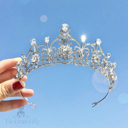 Alena Silver Zirconia Bridal Tiara