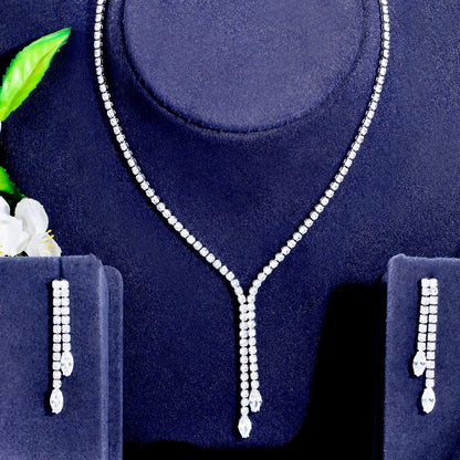 Alia Silver Bridal Jewelry Set With Cubic Zirconia