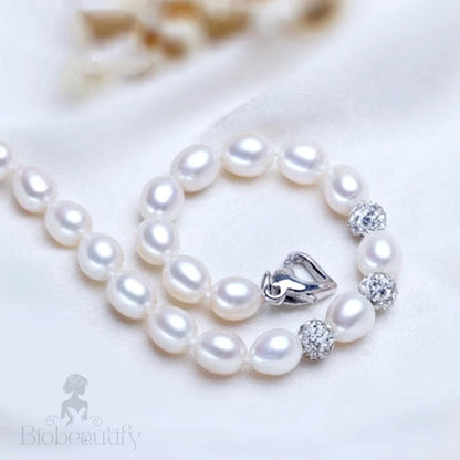 Allie Freshwater Pearl Bracelet In Sterling Silver