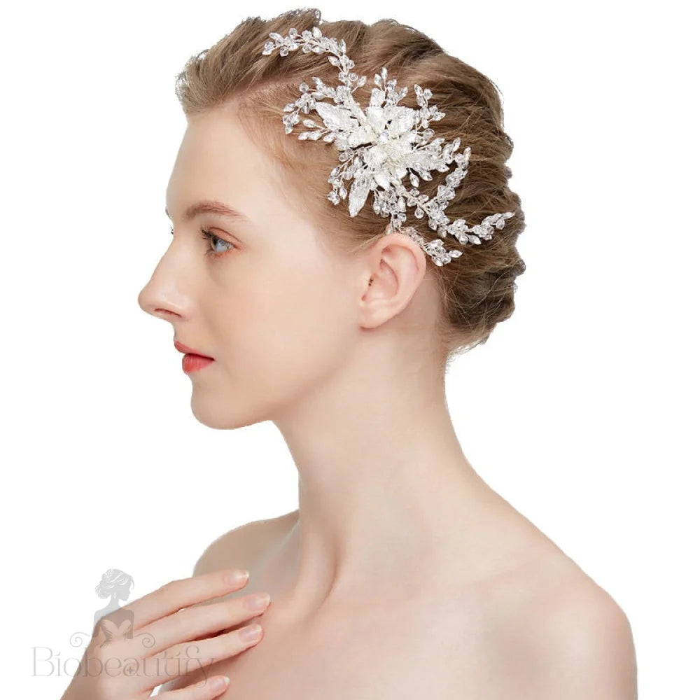 Alphonsine Wedding Hair Comb Clip With Austrian Crystals