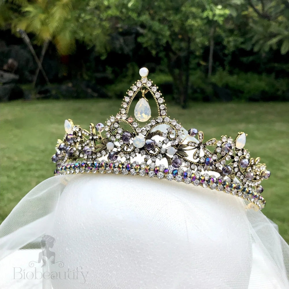 Amalina Boho Opal Bridal Tiara