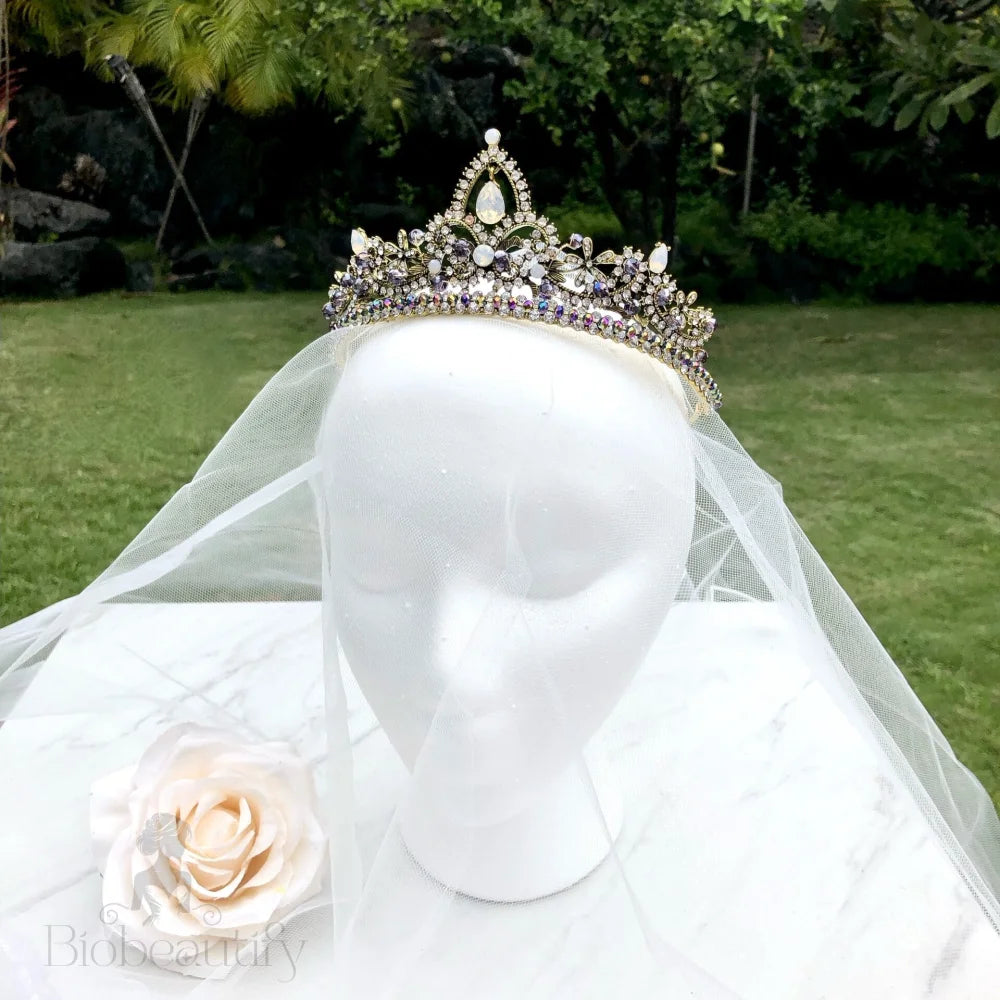 Amalina Boho Opal Bridal Tiara