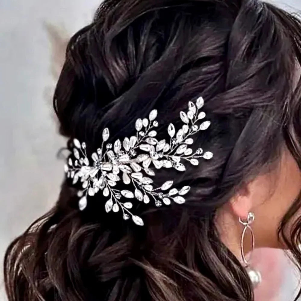 Amandalee Pearl Crystal Bridal Hair Comb