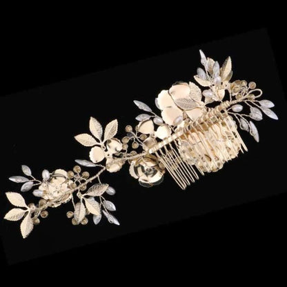 Amaya Pearl Crystal Bridal Hair Comb