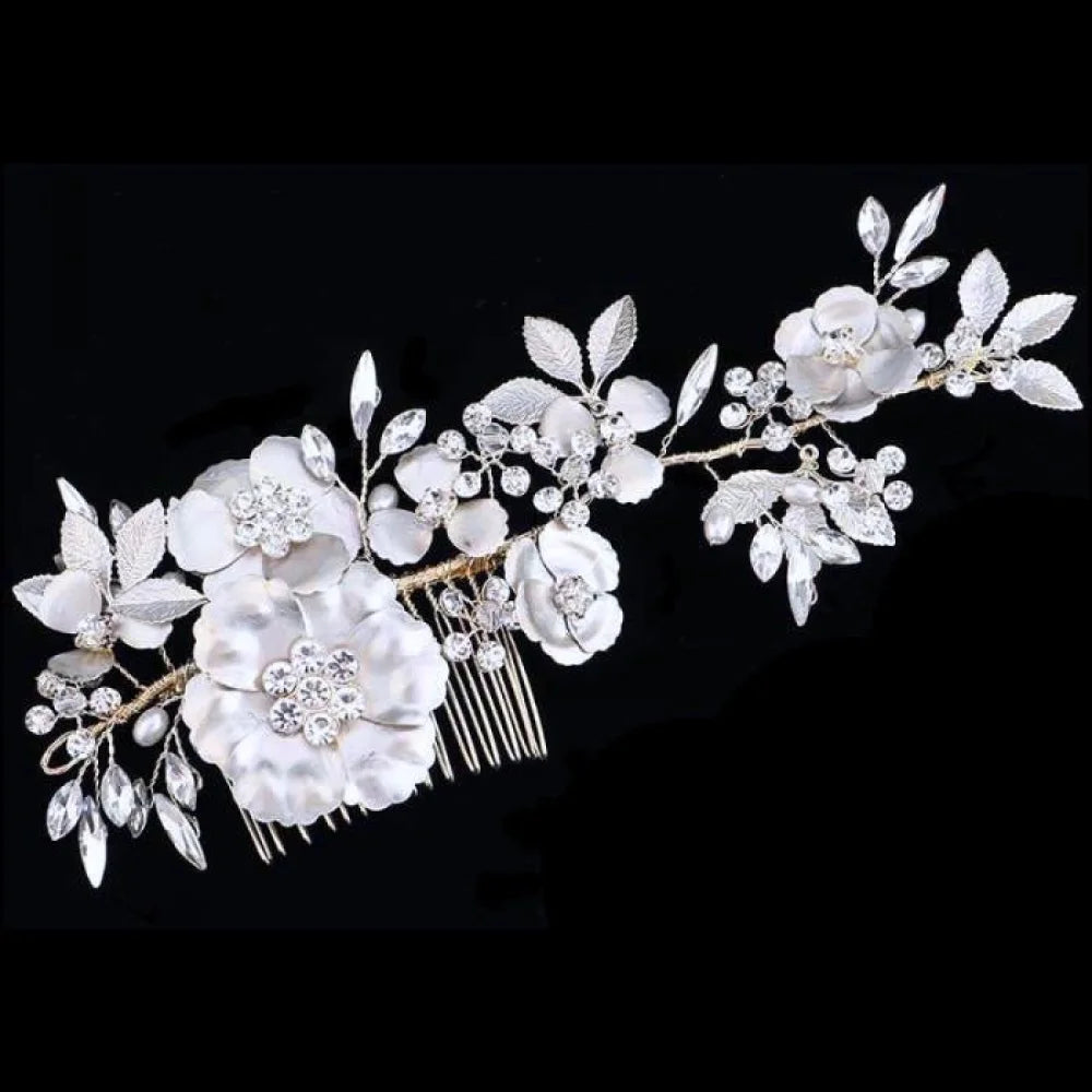 Amaya Pearl Crystal Bridal Hair Comb