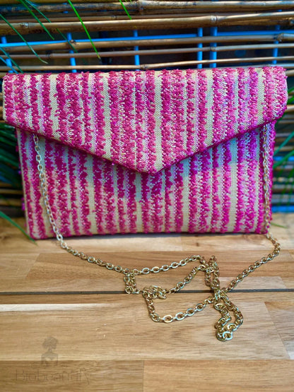 Amber Stripe Clutch Bag