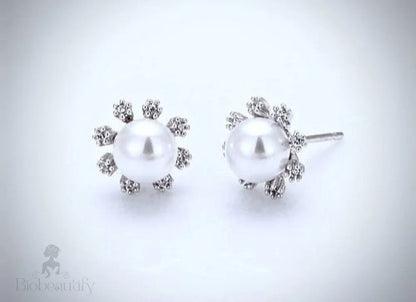 Anais - Bridal Pearl Stud Earrings