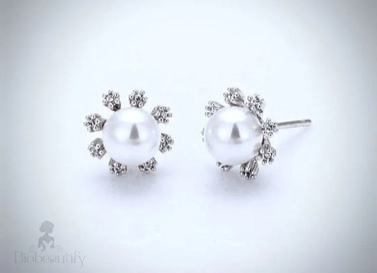 Anais - Bridal Pearl Stud Earrings