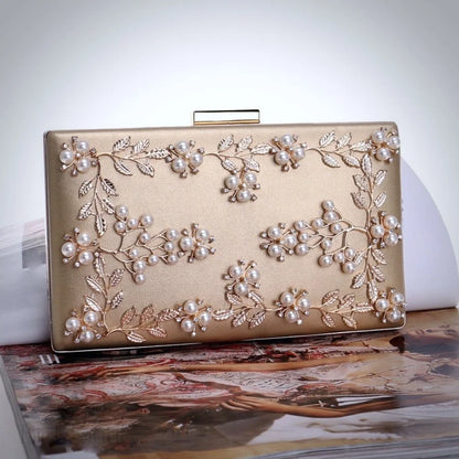 Angela Gold Bridal Clutch Handbag