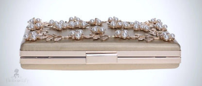 Angela Gold Bridal Clutch Handbag