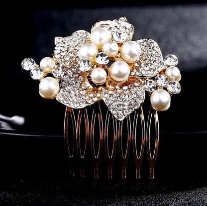 Anika Pearl Hair Comb For Brides