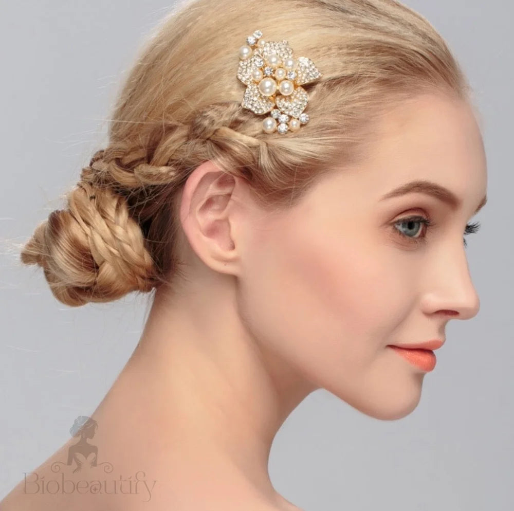 Anika Pearl Hair Comb For Brides