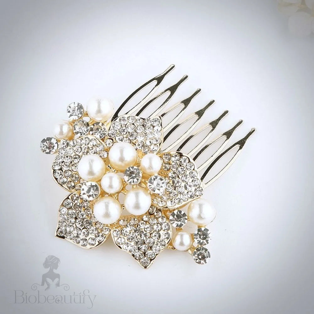 Anika Pearl Hair Comb For Brides