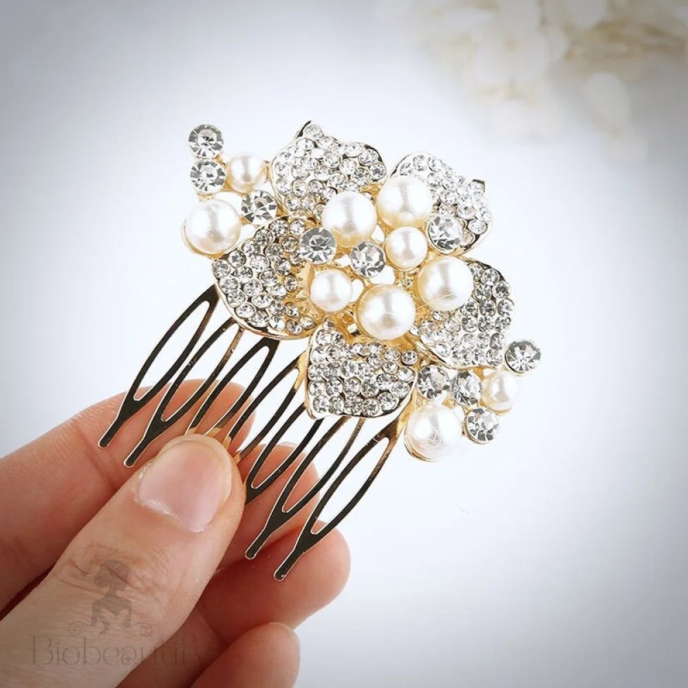 Anika Pearl Hair Comb For Brides