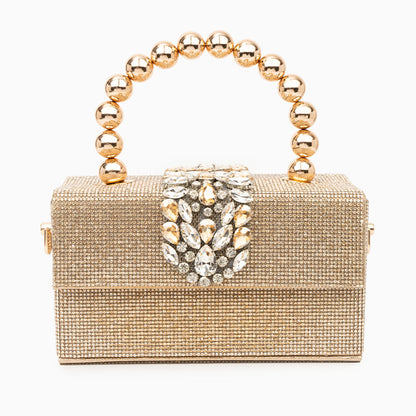 Rhinestone Embellished Handbag By Anisha