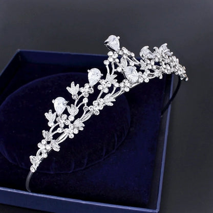 Annelise Silver Cubic Zirconia Tiara For Brides