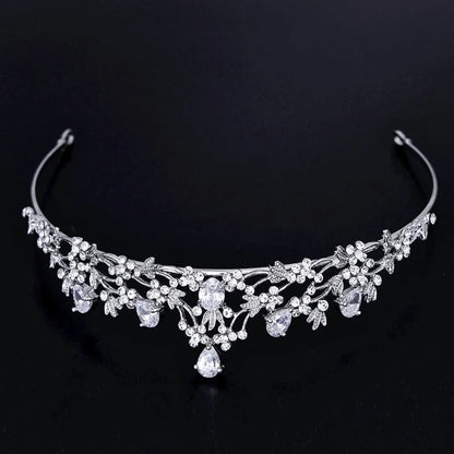 Annelise Silver Cubic Zirconia Tiara For Brides