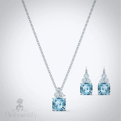 Wedding Jewelry - Aqua Blue Bridal Jewelry Set