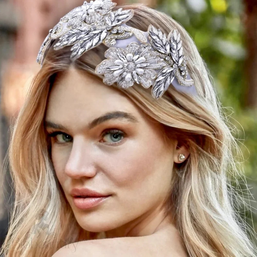 Araceli Pearl Crystal Bridal Headband