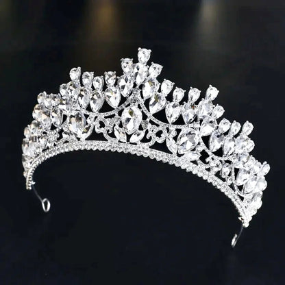 Ardyn Silver Rhinestone Wedding Tiara