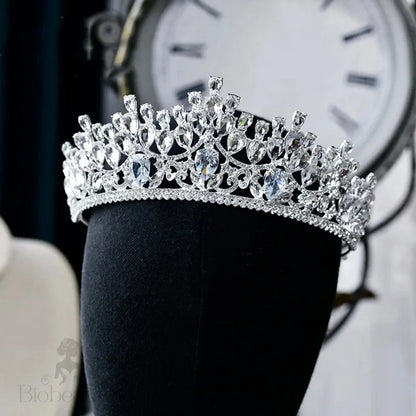 Ardyn Silver Rhinestone Wedding Tiara