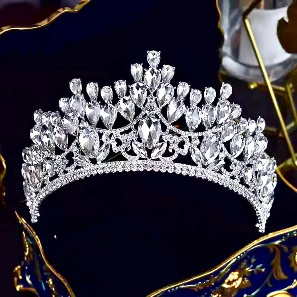 Ardyn Silver Rhinestone Wedding Tiara