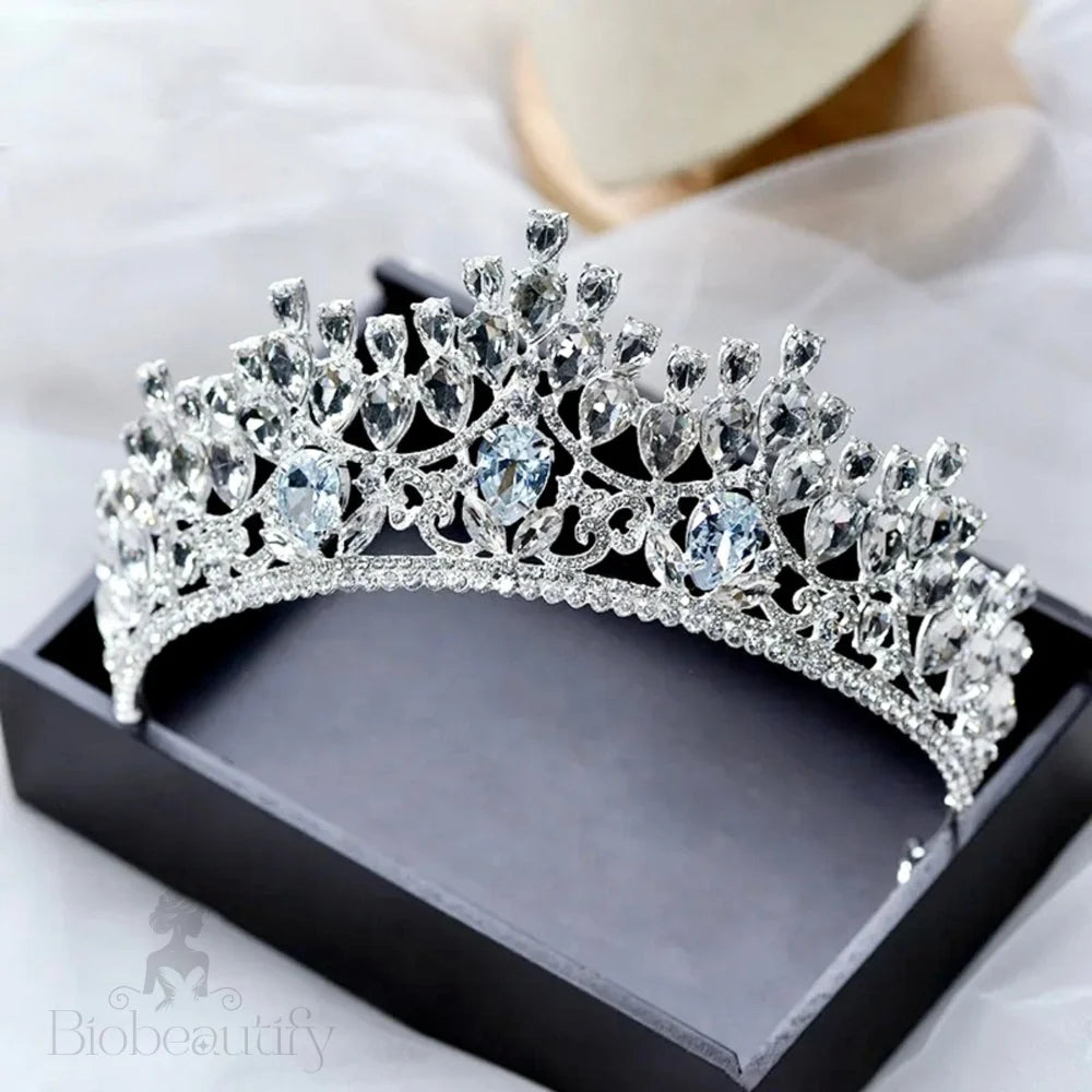 Ardyn Silver Rhinestone Wedding Tiara