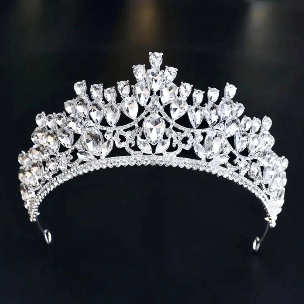 Ardyn Silver Rhinestone Wedding Tiara