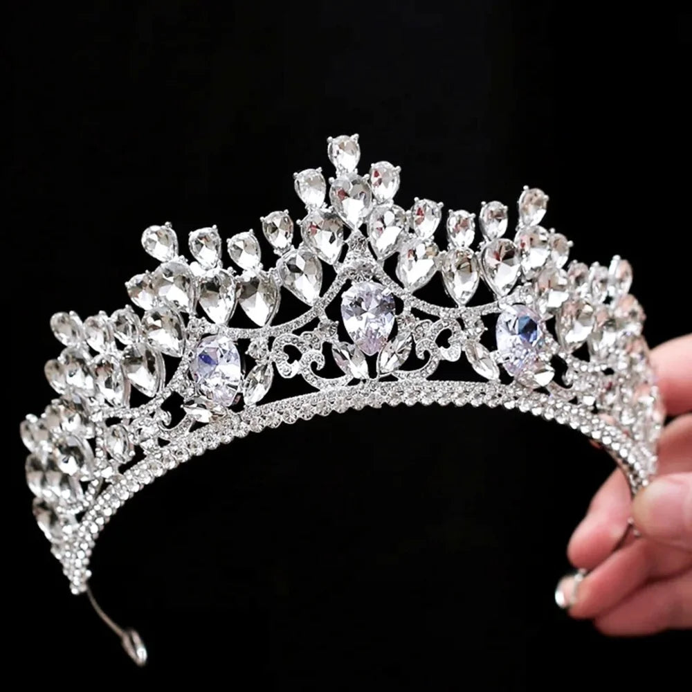 Ardyn Silver Rhinestone Wedding Tiara