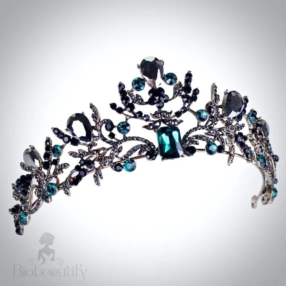 Arwen Victorian Gothic Green Wedding Tiara