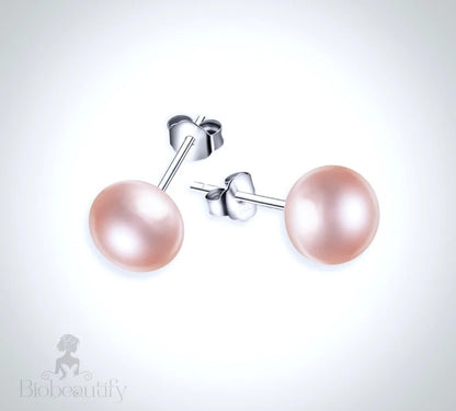 Aster Freshwater Pearl And Sterling Silver Earrings - Available In More Colors