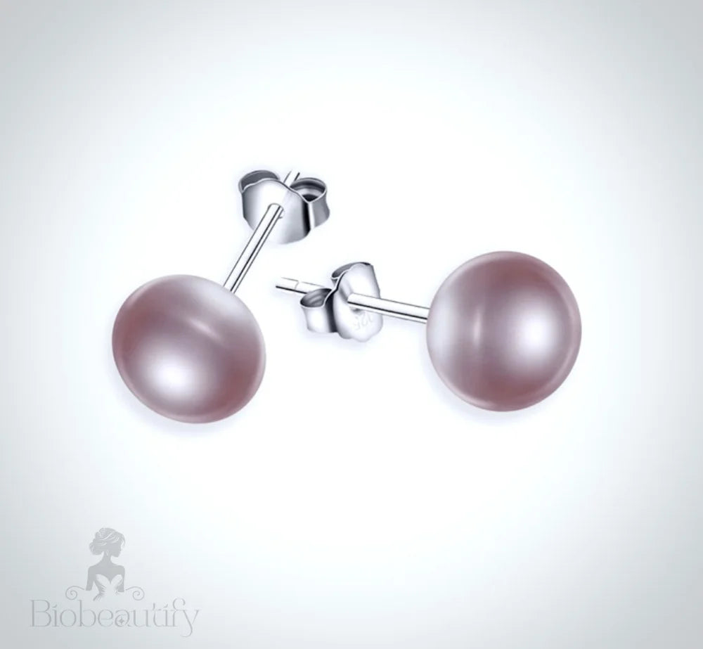 Aster Freshwater Pearl And Sterling Silver Earrings - Available In More Colors