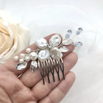 Asya Bridal Hair Comb With Pearl And Crystal