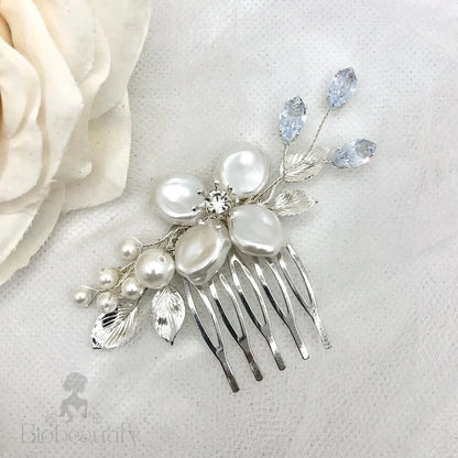 Asya Bridal Hair Comb With Pearl And Crystal