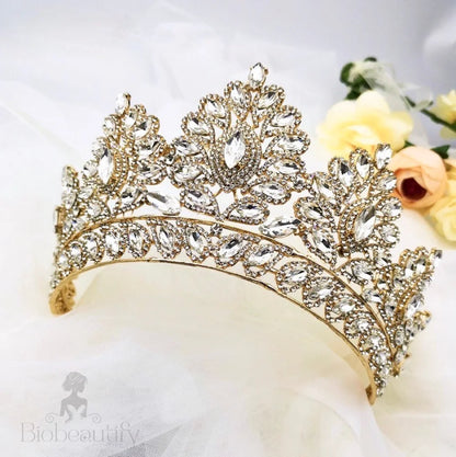 Wedding Hair Accessories - Crystal Bridal Tiara - Available in Silver and Gold