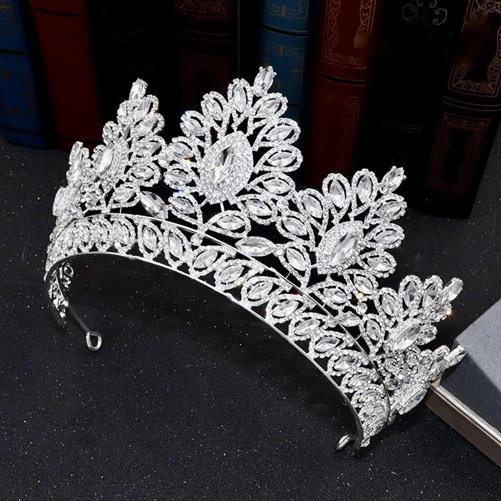 Wedding Hair Accessories - Crystal Bridal Tiara - Available in Silver and Gold