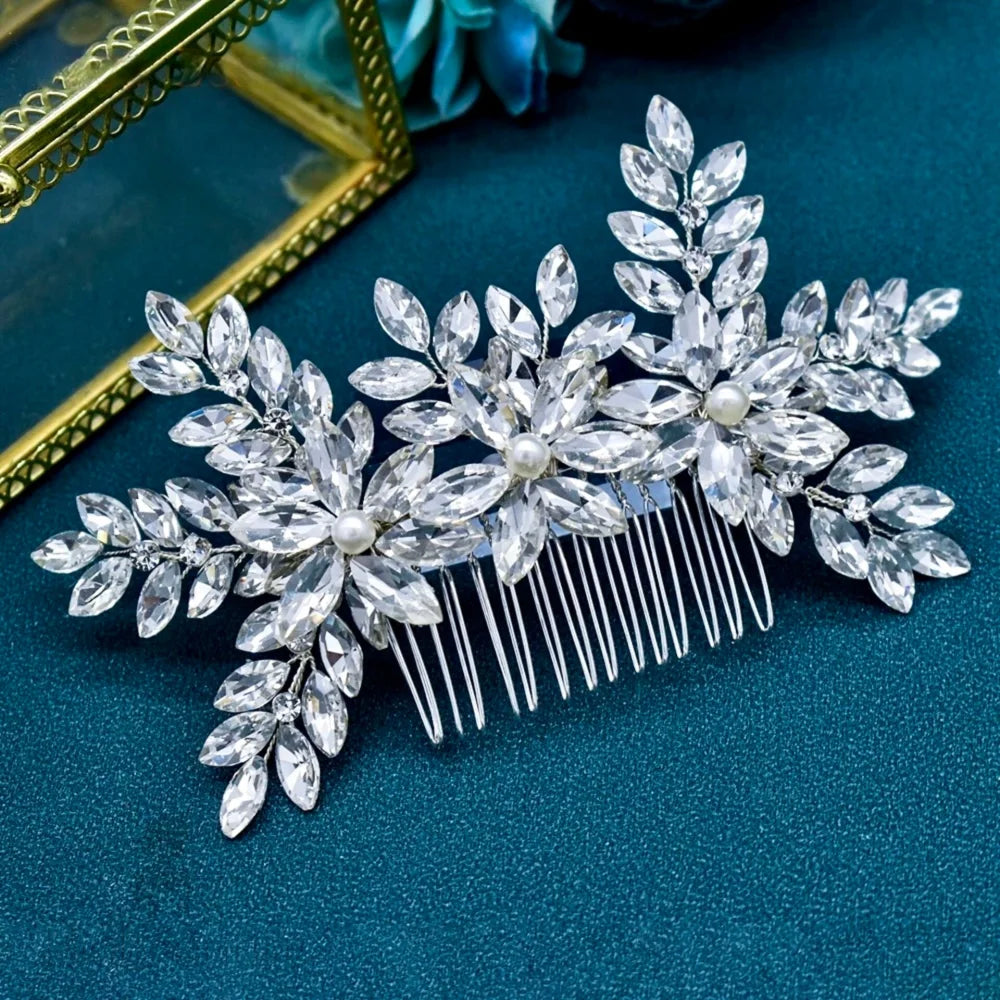 Augustine Pearl Crystal Bridal Hair Comb