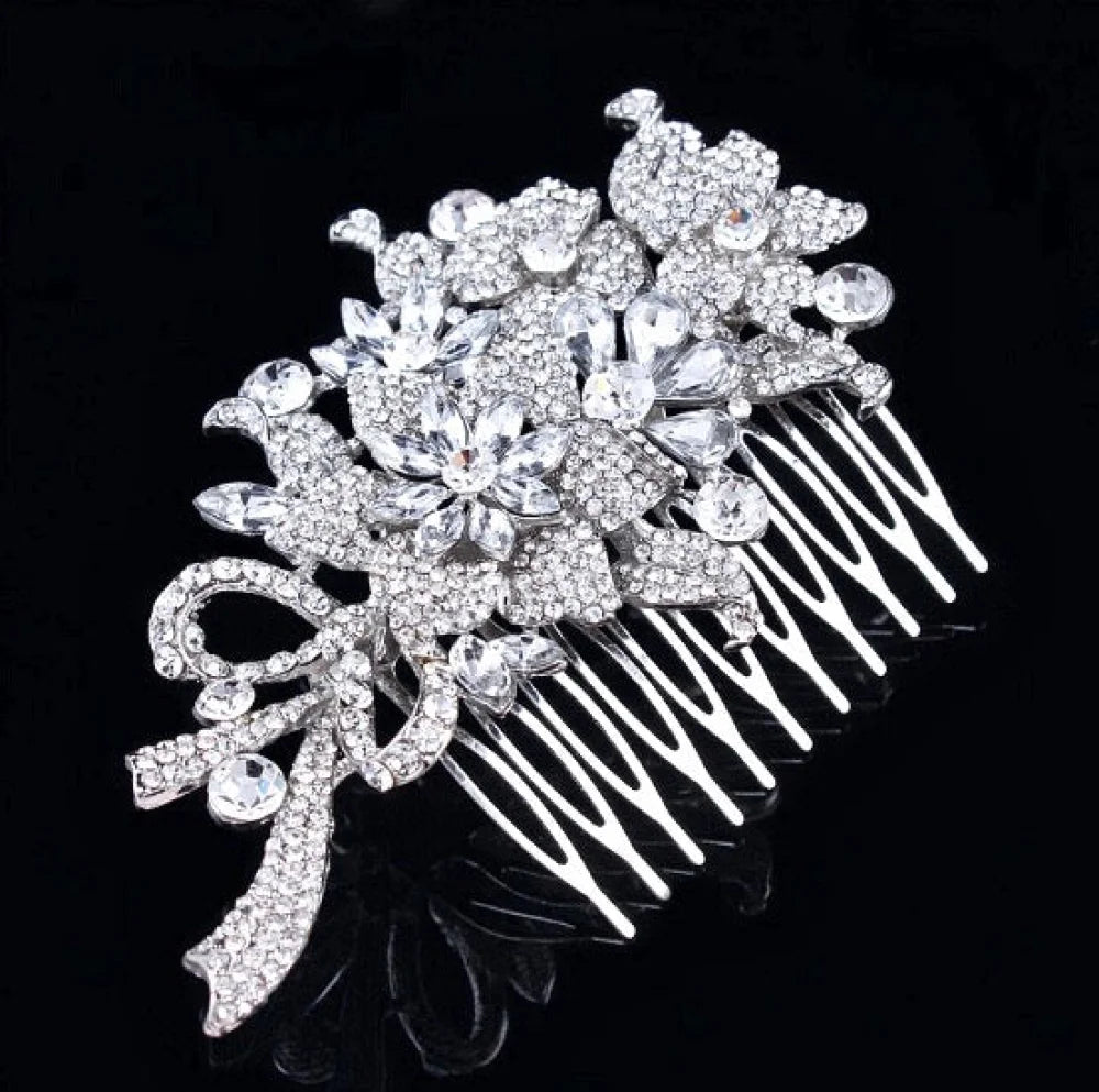 Auna Bridal Hair Comb With Crystals