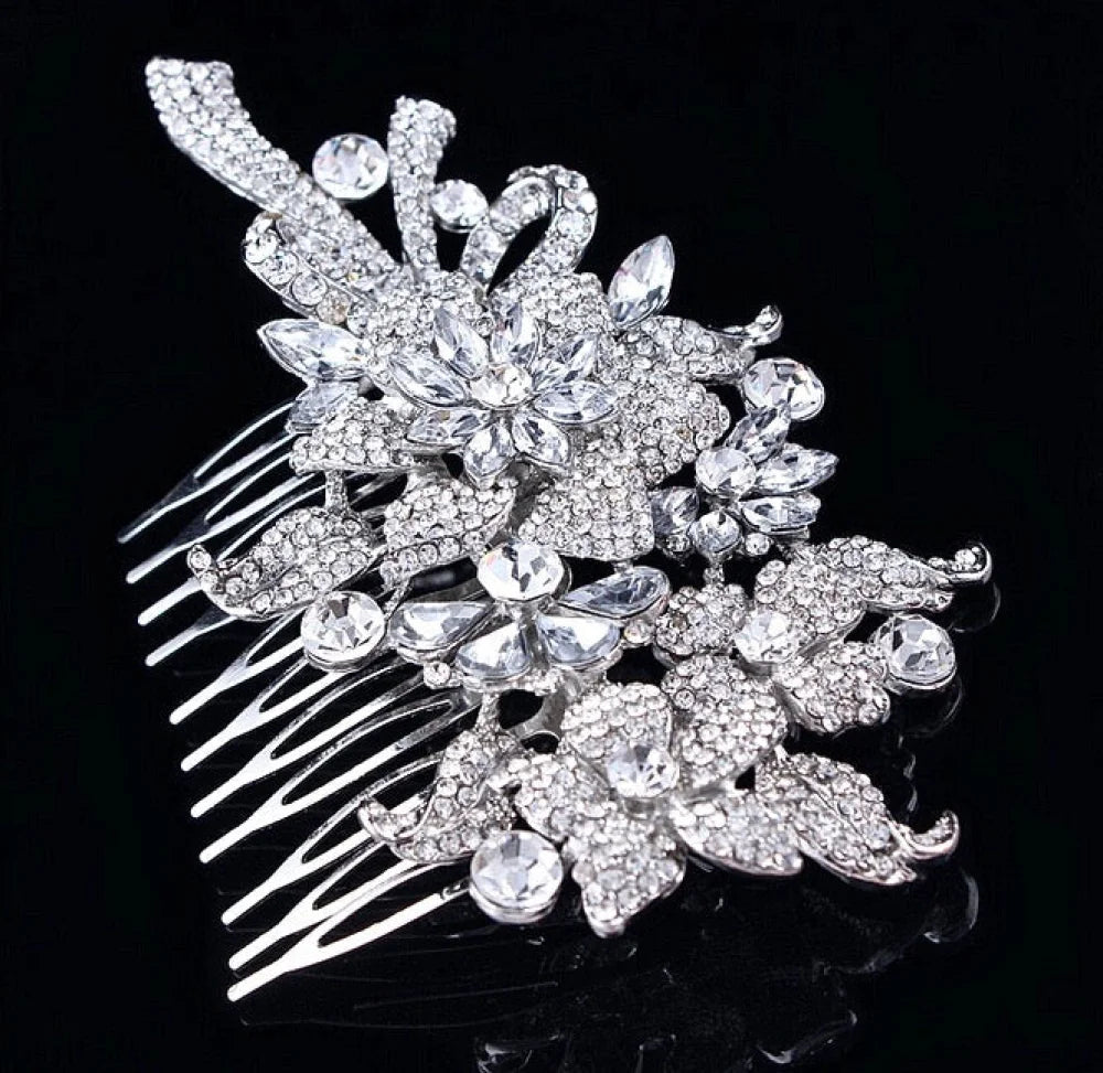 Auna Bridal Hair Comb With Crystals