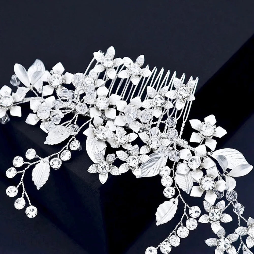 Austrian Crystal Bridal Hair Comb Maris