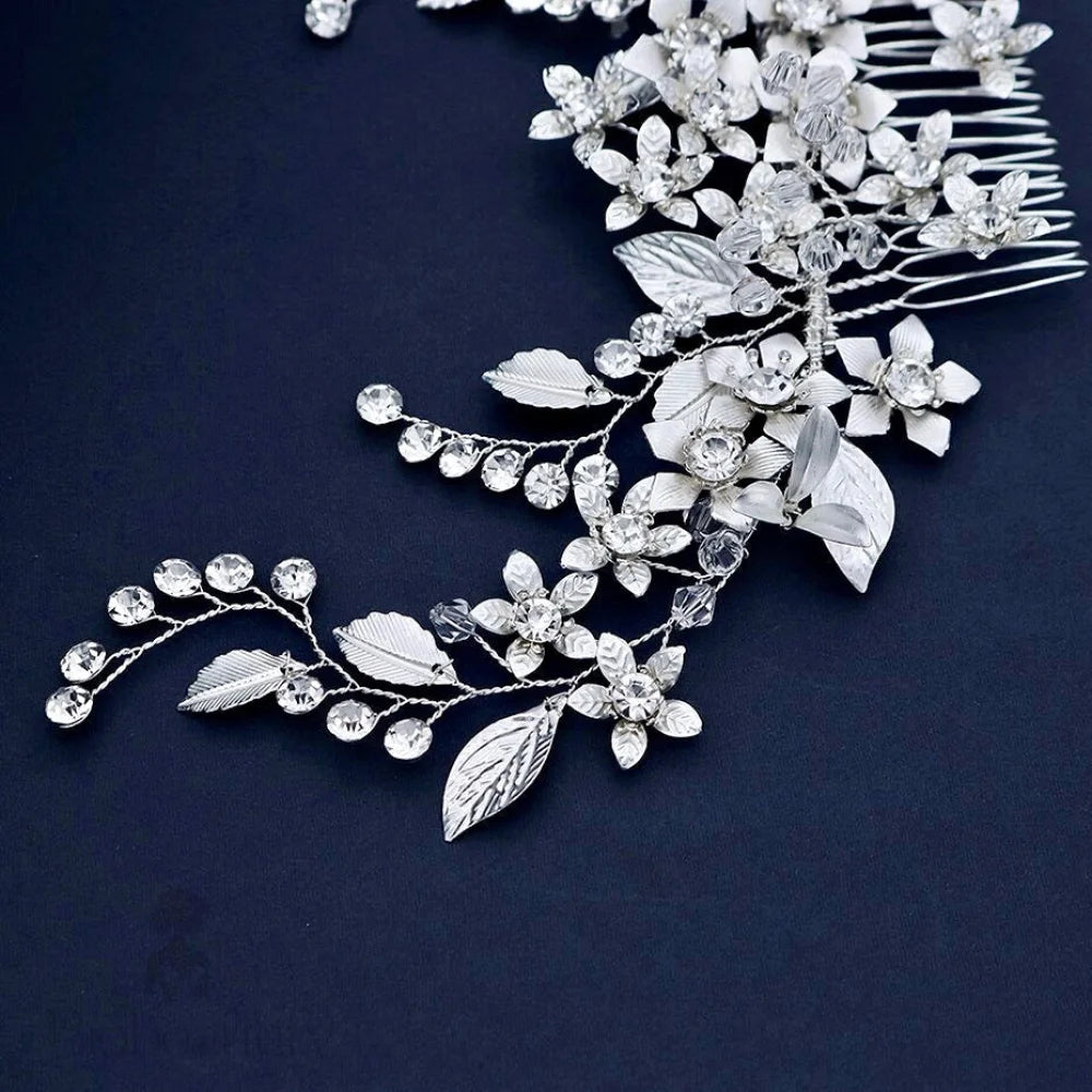 Austrian Crystal Bridal Hair Comb Maris