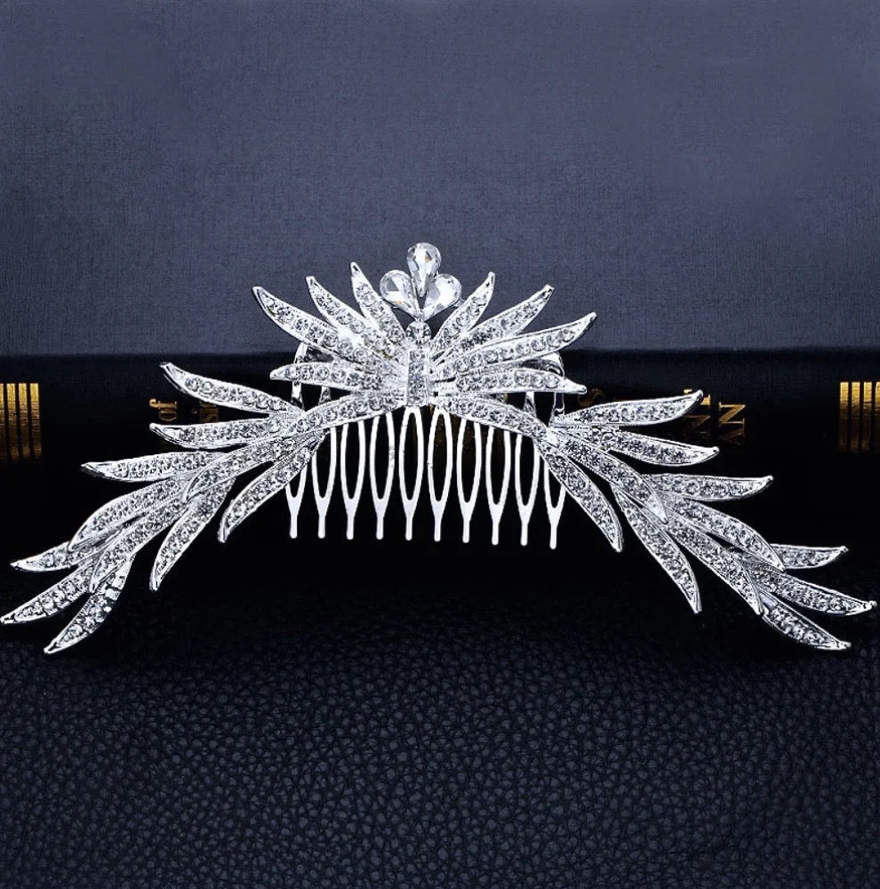 Austrian Crystal Bridal Hair Comb - Marlene