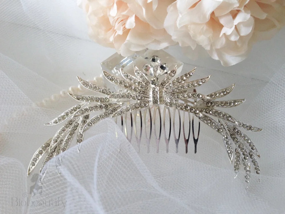 Austrian Crystal Bridal Hair Comb - Marlene