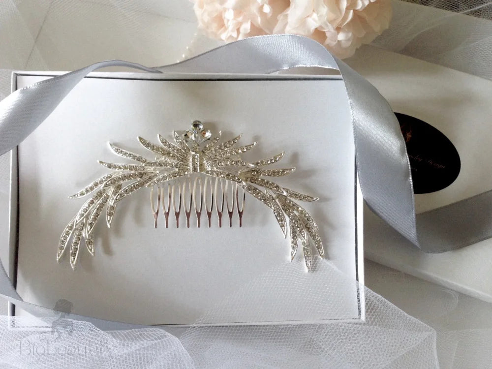 Austrian Crystal Bridal Hair Comb - Marlene