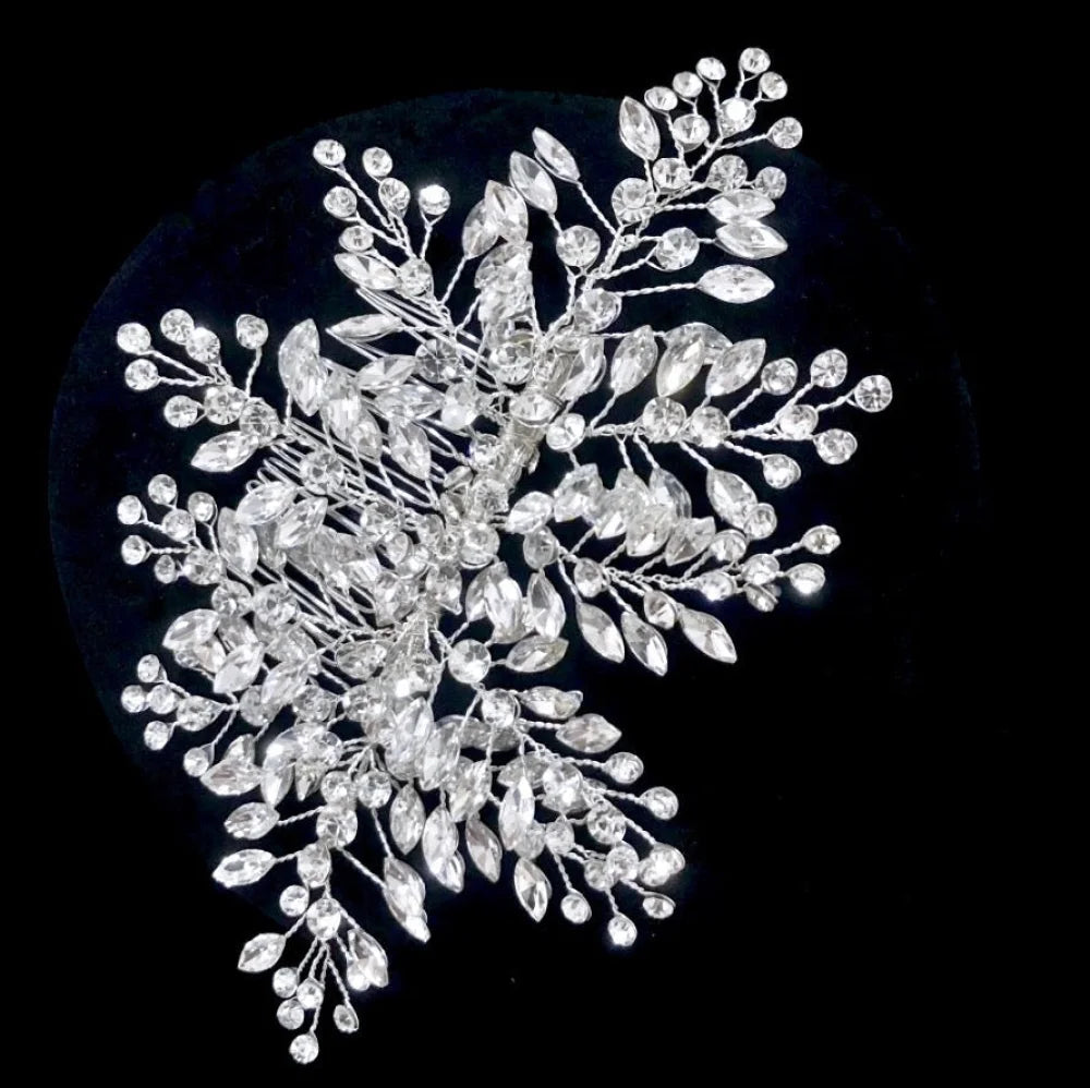 Austrian Crystal Bridal Hair Comb Melba