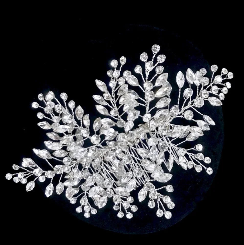 Austrian Crystal Bridal Hair Comb Melba